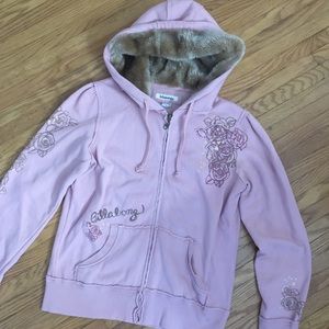 Billabong Pink/Peach ZIP-Up Hoodie